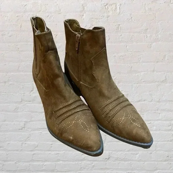 Carlos by Carlos Santana Montana Brown Booties Size 7 $79.00 Retail - Picture 5 of 8